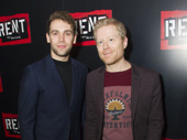 Billy Cullum, the London production's Mark Cohen in Rent, gets together with Broadway's original Mark, Anthony Rapp, whose solo concert at the St. James Studio is set to run through December 17.(Photo: Dan Wooller)