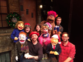 The Avenue Q gang is ready for the holidays! Now the question is: Are they wearing underwear today?(Photo: Sammy Lopez/Pekoe Group)
