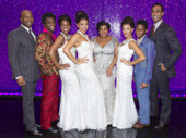 One more picture, please! London's Dreamgirls cast gets together on opening night.(Photo: Dan Wooller)