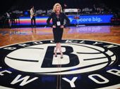 Paramour starlet Ruby Lewis gets sporty! The beltress performed the national anthem at the Brooklyn Nets vs. Utah Jazz game at Barclays Center on January 2. The Jazz may have won the match, but Lewis gets the trophy for her golden pipes.(Photo: Instagram.com/rubylewla)