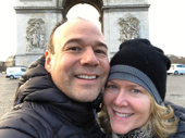 The beard is gone, and vacation time is on! Theater couple Danny Burstein and Rebecca Luker snap a sweet pic in front of L'Arc de Triomphe in Paris following the end of his run in Fiddler on the Roof. Whatever these two do next, we're sure it'll be magnifique!(Photo: Instagram.com/dannybur) 