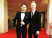 Pasek and Paul are poised to accept their Golden Globes! The La La Land and Dear Evan Hansen music duo dedicated their award to "theater nerds everywhere."(Photo: Instagram.com/pasekandpaul)