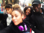 Oh, hey! It's our favorite rehearsal room jam session belters from A Bronx Tale. Seems Christiani Pitts, Ariana DeBose, Trista Dollison and Bradley Gibson are group selfie pros, too.(Photo: Instagram.com/arianadebose)