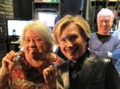 Looks like Hillary Clinton's making the Broadway rounds! Fresh off of attending The Color Purple's emotional final curtain call on January 8, Clinton also witnessed The Humans' final performance on January 15. Of course, Tony winner Jayne Houdyshell had to show Hill her "I'm with Her" pin. Tony winner Reed Birney was all smiles for this shot as well.(Photo: Instagram.com/andysnyder)