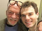 Life is happiness indeed! Tony-winning titan and Candide's director Harold Prince snaps a pic with star Jay Armstrong Johnson.(Photo: Instagram.com/jay_a_johnson) 
