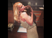 Mwah! Pint-sized Broadway diva Kristin Chenoweth shares a smooch with her new pup Thunder.(Photo: Instagram.com/kchenoweth)