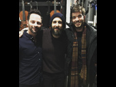 The Oh, Hello boys were guests at another show for a change! Nick Kroll and John Mulaney caught Josh Groban in Natasha, Pierre and the Great Comet of 1812.(Photo: Instagram.com/joshgroban)