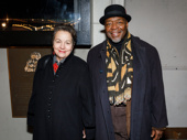 Tony winner Chuck Cooper and his wife Deborah Brevoort attend Jitney's Broadway opening night.