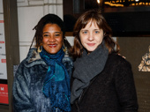 Pulitzer Prize-winning playwright and Sweat scribe Lynn Nottage and Sweat director Kate Whoriskey hit the Broadway opening night circuit.