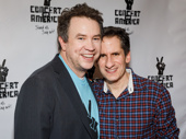 The hosts with the most! Theater couple James Wesley and Seth Rudetsky snap a sweet pic before hosting Concert for America.