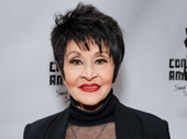 Two-time Tony winner Chita Rivera proudly displays the Medal of Freedom pin given to her by President Obama.