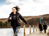 "My favorite way to exercise is running. There's this incredible lake near my house. It gets me centered for my day." 