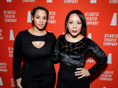 From screen to stage! Orange Is the New Black’s Dascha Polanco and Selenis Leyva strike a pose on opening night of off-Broadway’s Tell Hector I Miss Him. 