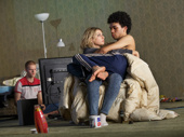 Lucas Hedges, Ari Graynor, and Justice Smith in Yen.