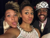 It's a Hamilton reunion on Belmont Avenue! Hamilton tour Angelica Emmy Raver-Lampman and Tony winner Daveed Diggs stopped by A Bronx Tale to show fellow original cast member Ariana DeBose some love.(Photo: Instagram.com/arianadebose)