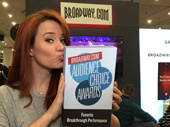 Great White Way fave Sierra Boggess stopped by for a photo snap (and a smooch) at the Broadway.com booth at BroadwayCon. Did you?