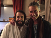 Natasha, Pierre and the Great Comet of 1812 star Josh Groban positively geeked out when Tony winner Brian Stokes Mitchell stopped by to see him perform.(Photo: Instagram.com/joshgroban)