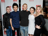 Yen's Jack DiFalco, Justice Smith, Lucas Hedges, Stefania Levie Owen and Ari Graynor snap a group pic.