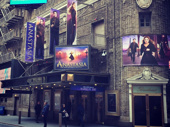 The journey to the past Broadway is almost over! The Anastasia marquee is up at the Broadhurst Theatre. Performances are set to begin on March 23.(Photo: Instagram.com/derek_klena)