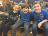 These three pint-sized powerhouses are sure to be gob-stopping good as Charlie Bucket! Charlie and the Chocolate Factory's Ryan Foust, Jake Ryan Flynn and Ryan Sell are all smiles for their first day of rehearsal.(Photo: Instagram.com/jake_ryan_flynn)