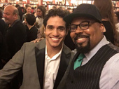 We're sure going to miss these two in Agrabah! Aladdin's Adam Jacobs and James Monroe Iglehart snap a pic at Sardi's. Jacobs will reprise his titular role on the national tour, and Iglehart is set to play Marquis de Lafayette/Thomas Jefferson in Hamilton.(Photo: Twitter.com/jamesmiglehart)