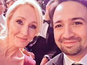 Not a bad seating arrangement at the 2017 BAFTAs! J.K. Rowling and Lin-Manuel Miranda are officially friends. Does this mean we can expect some epic hip-hop musical about a young wizard? Or at least a headline announcing these two working on something awesome together? We hope so.(Photo: Twitter.com/Lin_Manuel)