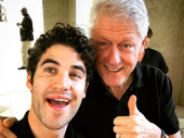 The Clintons seem to have the Broadway bug everywhere they go! Former President Bill Clinton recently ran into Broadway.com Audience Choice Award winner Darren Criss in Palm Beach. That, or this is the poster for their 2020 campaign.(Photo: Instagram.com/darrencriss)