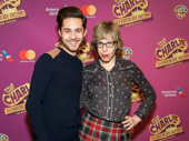 Broadway fave alert! Charlie and the Chocolate Factory's Mike Wartella and Jackie Hoffman, who will play the Teevees, take a pic.