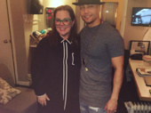 Props to Hamilton star Seth Stewart for keeping a straight face while snapping a pic with comedy queen Melissa McCarthy.(Photo: Instagram.com/iamsethstewart)