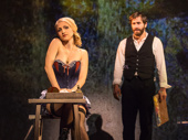 Annaleigh Ashford as Dot and Jake Gylllenhaal as George in Sunday in the Park with George.