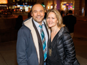 Date night! Theater couple Danny Burstein and Rebecca Luker hit the off-Broadway circuit.