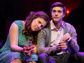 Lindsay Mendez as Laura and Gideon Glick as Jordan in Significant Other. 