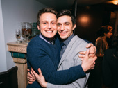 We are gushing over this Spring Awakening original cast love! Jonathan Groff and Significant Other star Gideon Glick hug it out.