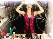 This ginger top just celebrated a birthday! Paramour starlet Ruby Lewis snaps a pic of her dressing room decorations.(Photo: Instagram.com/rubylewla)