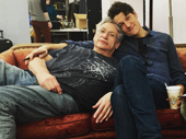 Rehearsal snuggles! Harvey Fierstein and Gabriel Ebert will take the stage together in off-Broadway's Gently Down the Stream beginning on March 14.(Photo: Instagram.com/theharveyfierstein)