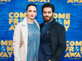 Newly engaged couple Emily Padgett, who is gearing up for Broadway's Charlie and the Chocolate Factory, and Tony nominee Josh Young.