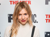 What a starry opening! Stage and screen star Sienna Miller strikes a pose.