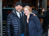 Theater couple Danny Burstein and Rebecca Luker attend The Price's Broadway opening.