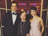 What a s'wonderful shot! An American in Paris' Tony-nominated Broadway stars-turned West End headliners Robert Fairchild and Leanne Cope got together for a photo with the film version's original star Leslie Caron. The musical opened in the West End on March 22.(Photo: Instagram.com/leannemcope)