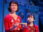 Phillipa Soo as Amelie and Savvy Crawford as Young Amelie in Amelie. 