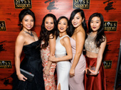Miss Saigon's glam gals get together: Catherine Ricafort, Carol Angeli, Anna-Lee Wright, Tiffany Toh and Viveca Chow.