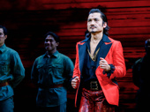He is truly living the American Dream! Miss Saigon's Jon Jon Briones takes his curtain call on opening night.