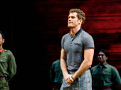 Miss Saigon hunk Alistair Brammer greets the audience's thunderous applause.