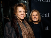 Writer Paula Giddings and feminist icon Gloria Steinem step out for Sweat’s Broadway opening.