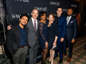 Sweat’s incredible understudies: Reza Salazar, Steve Key, Lisa Renee Pitts, Deirdre Madigan, Hunter Hoffman and Benton Greene.