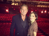 This is just too much "good-looking" for one photo. David "The Hoff" Hasselhoff recently met On Your Feet! star Ana Villafañe after catching the muy caliente musical.(Photo: Instagram.com/anavillafaneofficial)