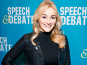 Broadway fave Betsy Wolfe attends the New York premiere of Speech & Debate.
