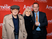 Amélie producer Aaron Harnick snaps a pic with his uncle and aunt, legendary  lyricist Sheldon Harnick and wife Margery.