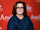 Broadway enthusiast and alum Rosie O'Donnell attends opening night of Amélie.