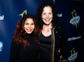 Two-time Tony nominee Daphne Rubin-Vega and Lisa Chanel step out for opening night of The Lightning Thief.